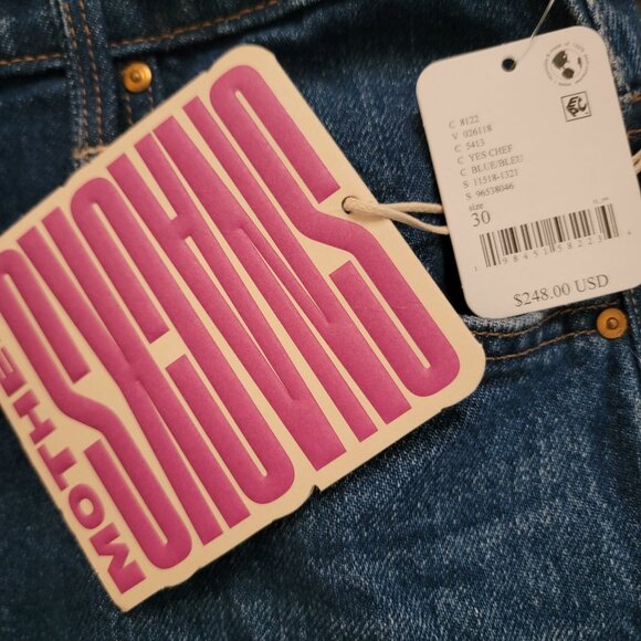 Snacks by MOTHER The Rigatoni Sneak Jeans Womens 30 Y2K Boho Baggy Relaxed - Picture 6 of 8